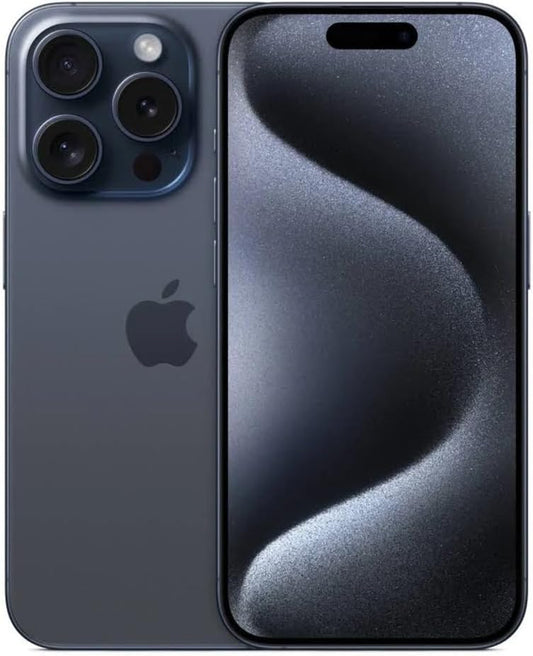 Apple iPhone 15 Pro Max, 1TB, Blue Titanium - Unlocked (Renewed)